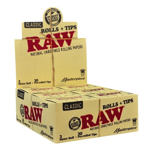 raw-masterpiece-3m-rolls-with-pre-rolled-tips