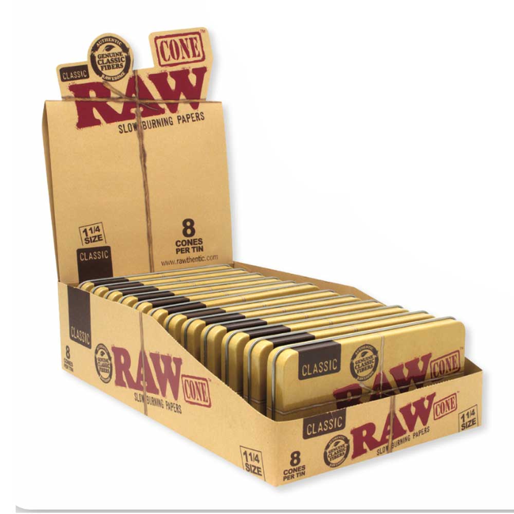 raw-classic-1-1-4-cones-8ct-tin-12-box